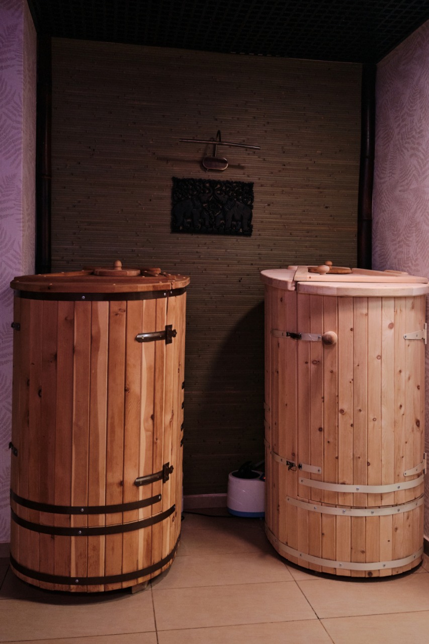 Парение в кедровой бочке